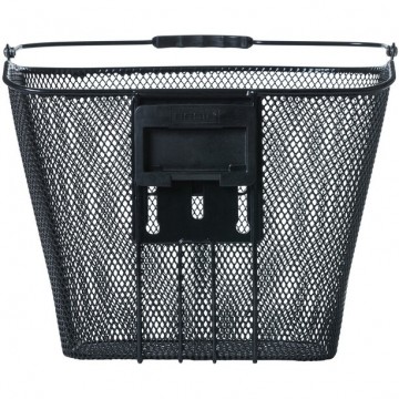Basil bremen front wheel basket with ahead stemholder klickfix black 3