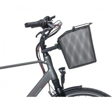 Basil bremen front wheel basket with ahead stemholder klickfix black 5